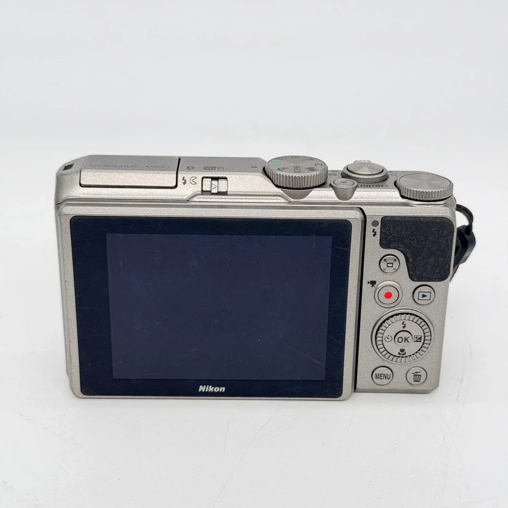 Nikon Coolpix A900 Digital Camera Silver 35x Optical Zoom 4K UHD Bundle Tested